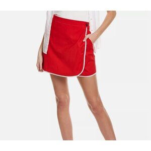 Frances Valentine Oyster Red Scooter Mini Skirt Skort, Size 6 (US), NWT!